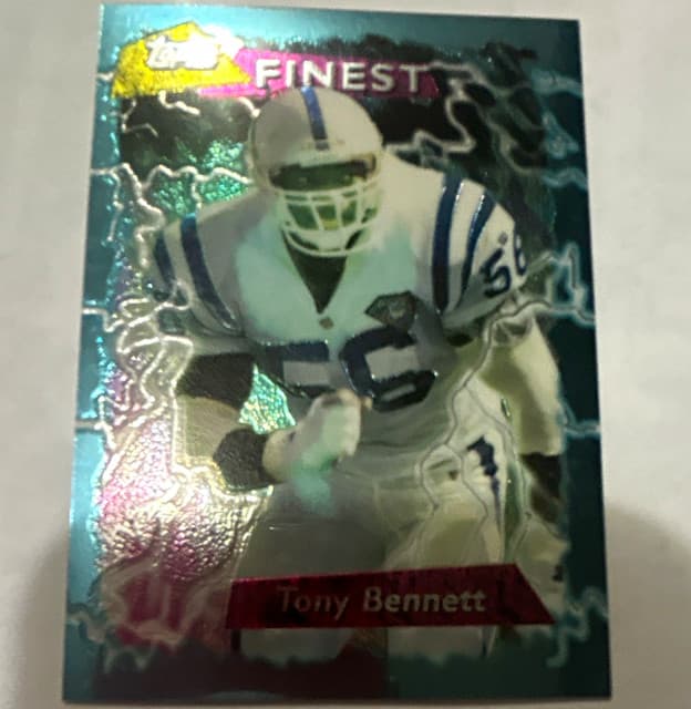 Listing photo for Topps Finest 1995 Tony Bennett Indianapolis Colts #148 NFL Football Card