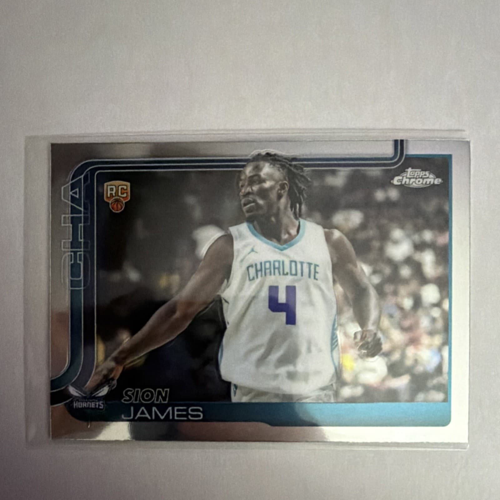 Listing photo for π₯Topps 2025-26 Chrome Sion James #283 Charlotte Hornets Rookie Card NBAπ₯