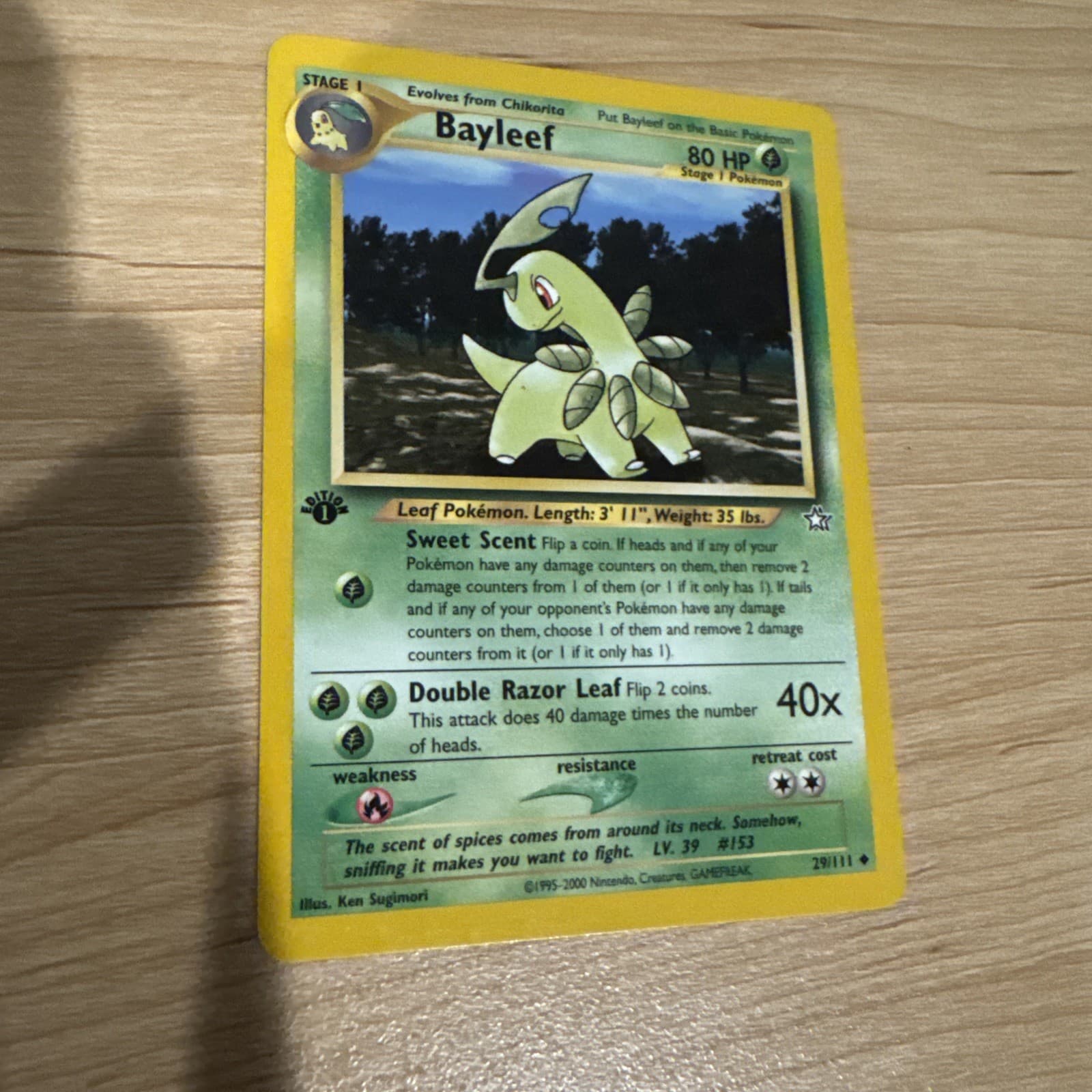 Listing photo for Bayleef Neo Genesis 1st Edition 29/111