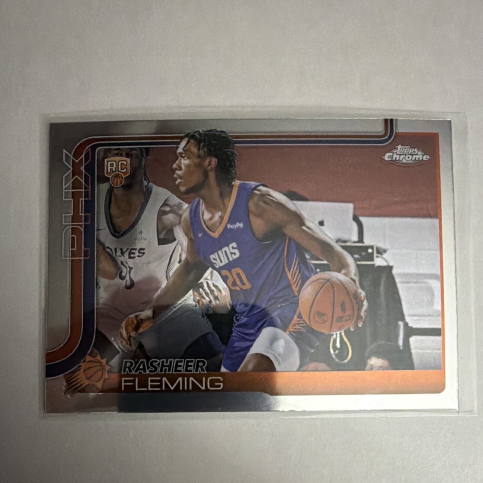Listing photo for π₯Topps 2025-26 Chrome Rasheer Fleming #281 Phoenix Suns Rookie Card NBAπ₯
