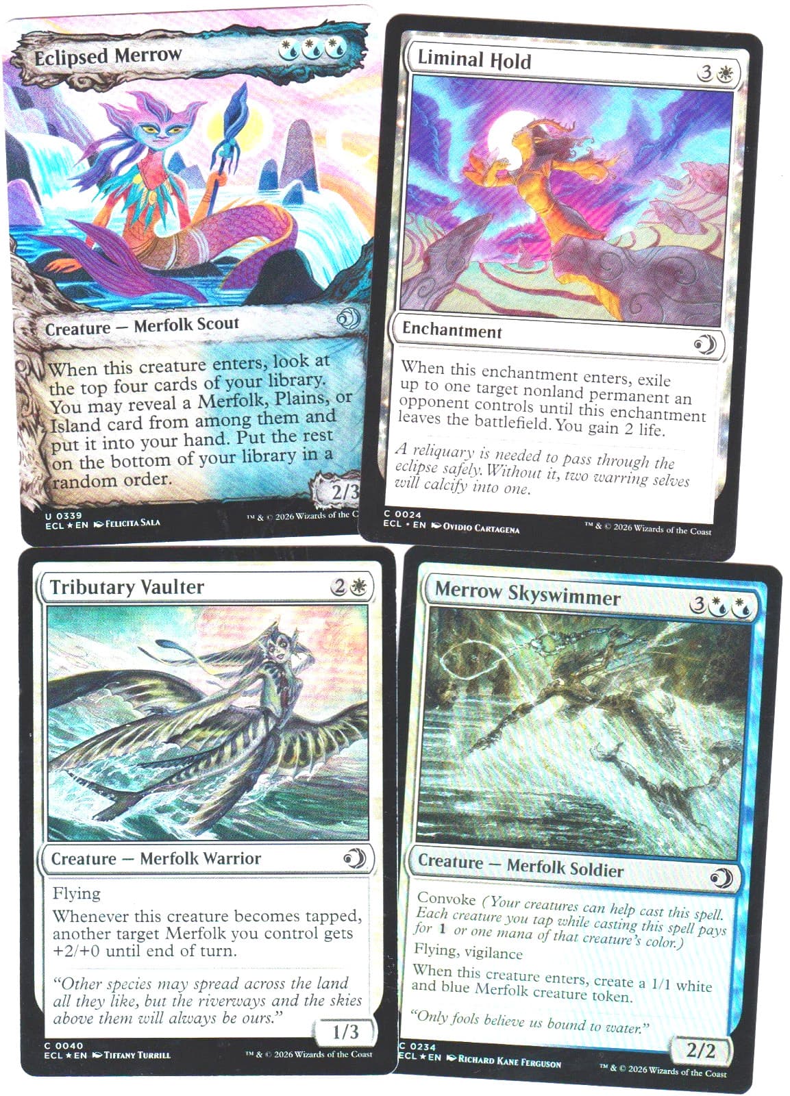Listing photo for MERFOLK WARRIOR -DECK 40 CARDS -LORWYN ECLIPSED NEW N-MINT MTG MAGIC FOIL SS-21