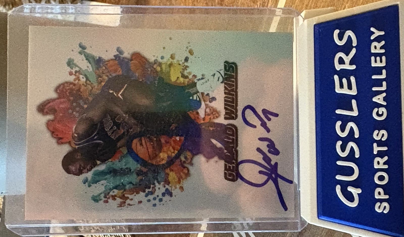 Listing photo for Gerald Wilkins New York Knicks NBA Autographed Trading Card COA