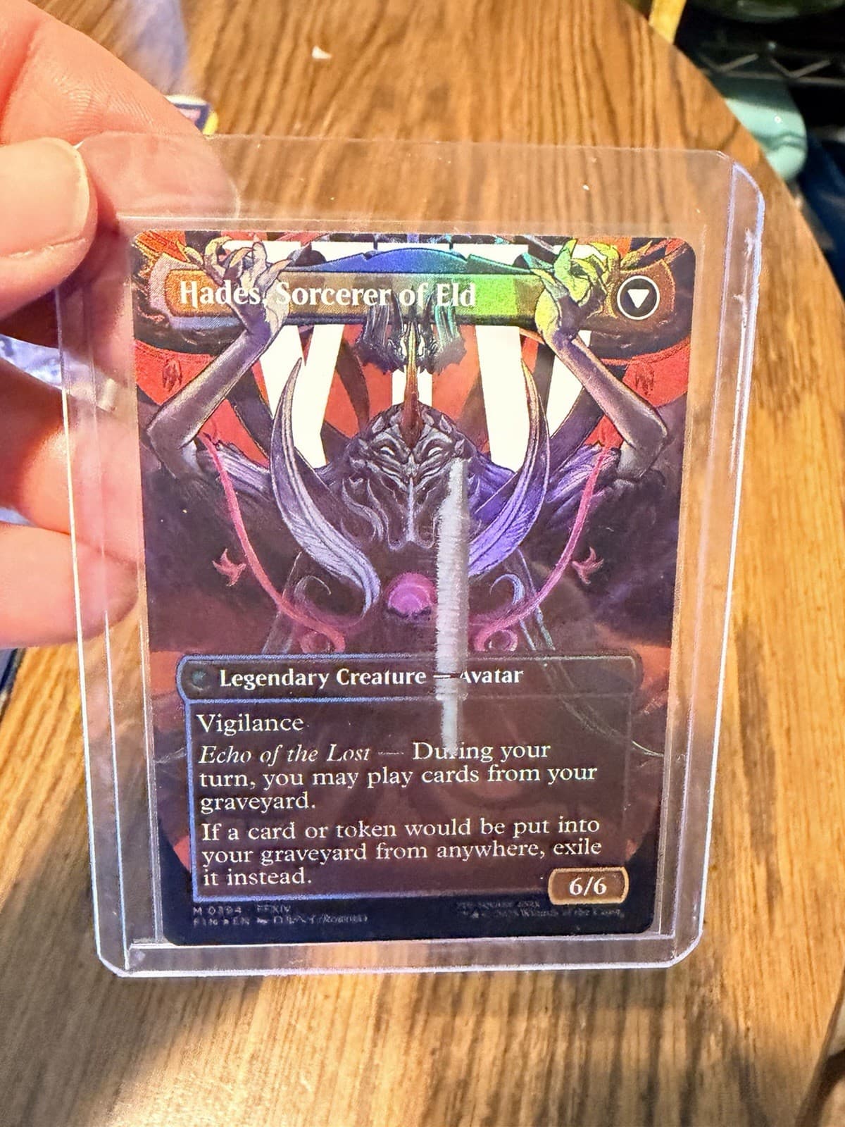 Listing photo for Misprint Hades Sorcerer of Eld Final Fantasy Art Card NM MTG Magic the Gathering