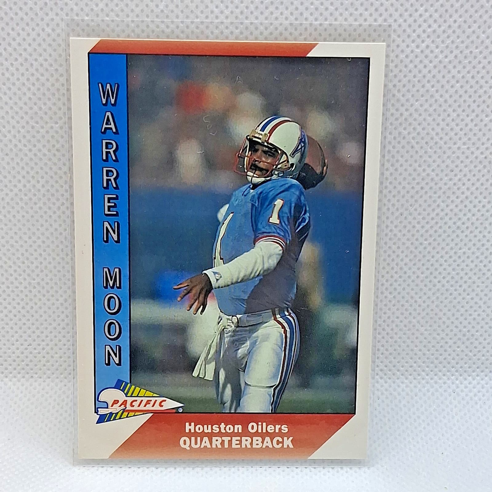 Listing photo for 1991 Pacific #181 Warren Moon Houston Oilers NFL Football Card
