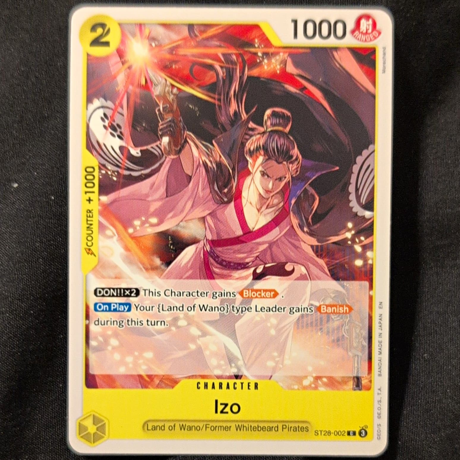 Listing photo for Bandai Izo ST28-002 One Piece Card Game Starter Deck 28 Character Regular ENG