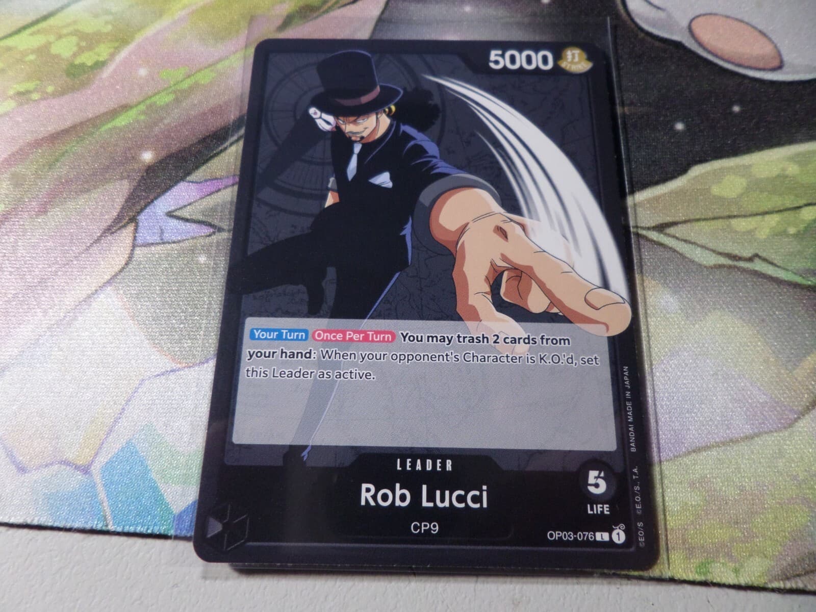 Listing photo for One Piece Card Game Rob Lucci Pillars Of Strength OP03-076