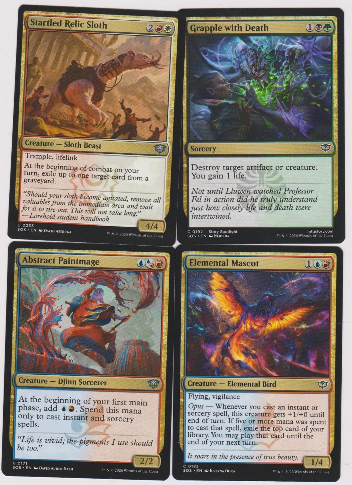 Listing photo for DEATH GRAPPLE- STRIXHAVEN; SECRETS DECK-40X CARDS MTG MAGIC N-MINT FOILS M3 MUL