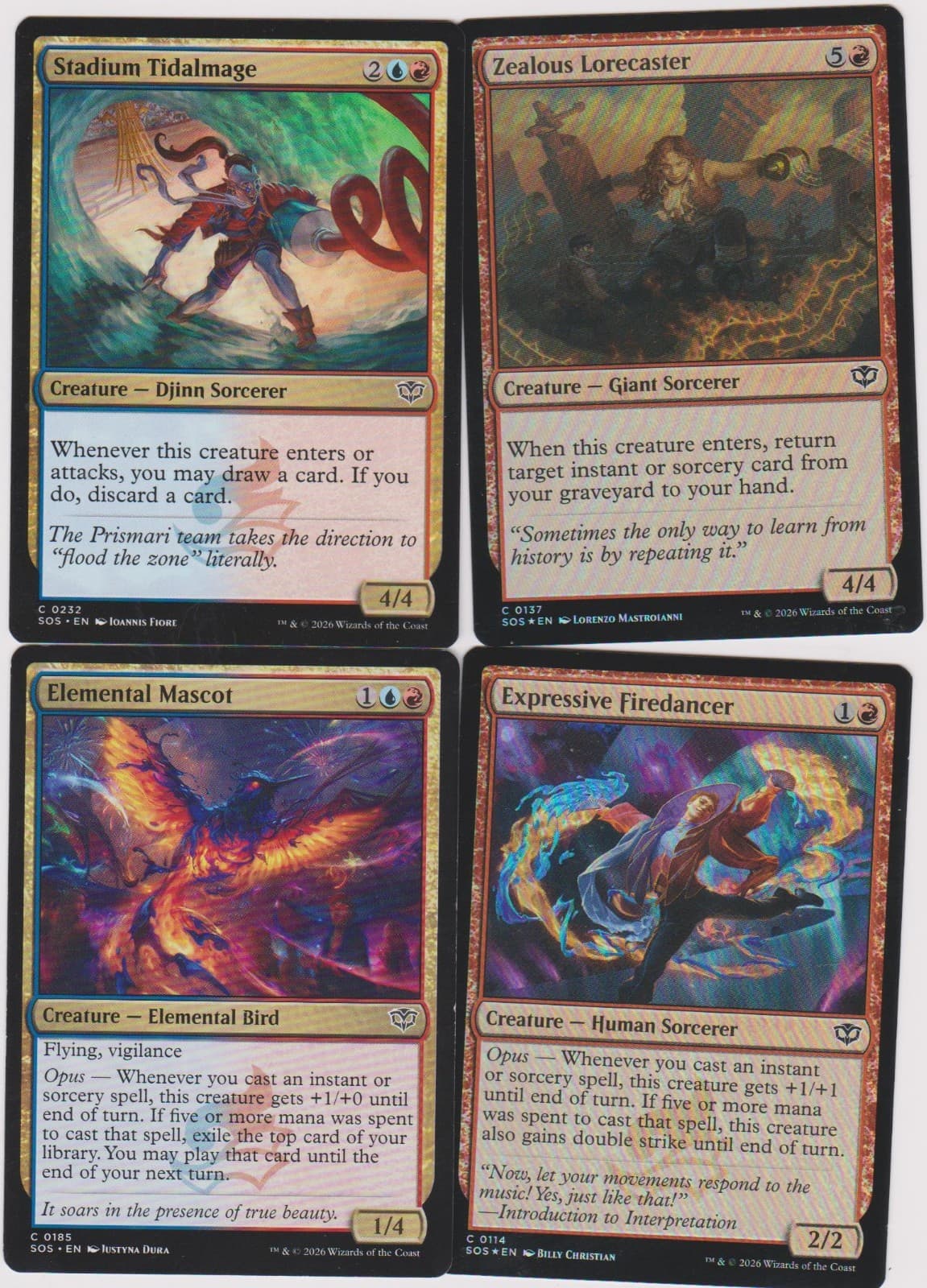 Listing photo for HUMAN SORCERER-40 CARDS -SECRETS O STRIXHAVEN N-MINT MTG MAGIC FOIL SS-22 R-BU