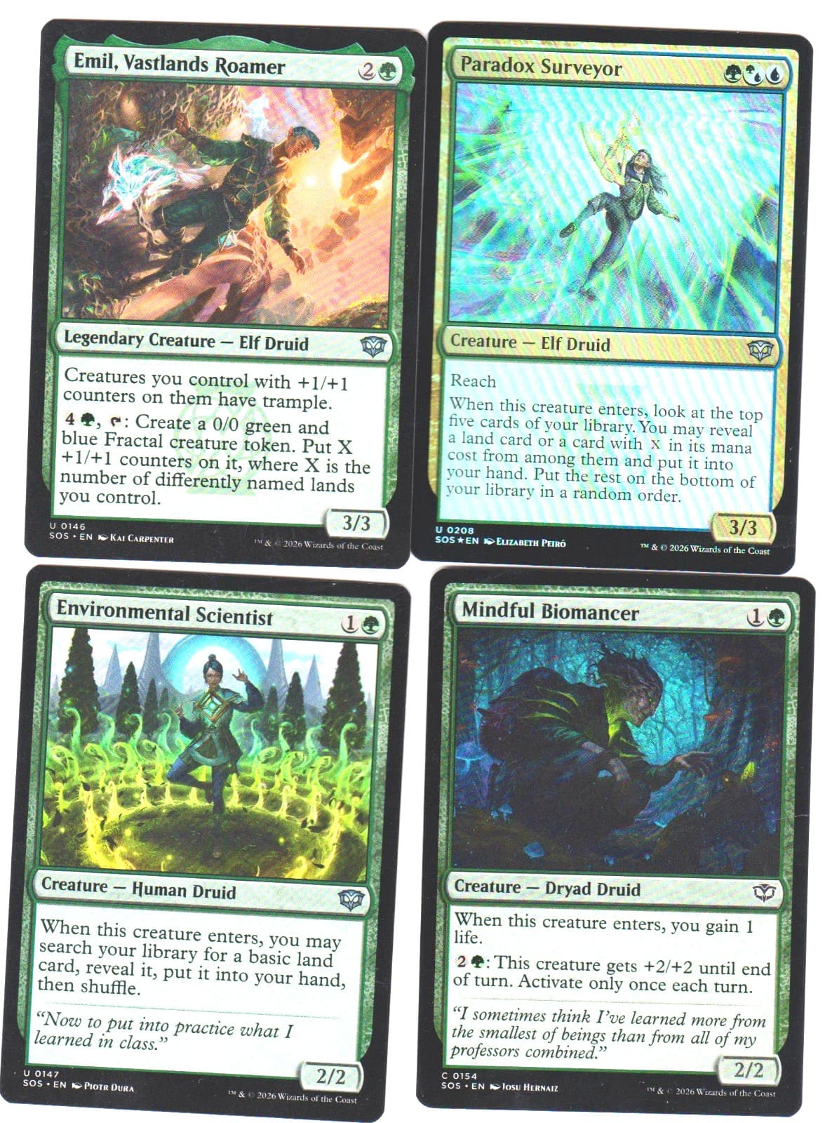 Listing photo for HUMAN- ELF DRUID-40 CARDS -SECRETS O STRIXHAVEN N-MINT MTG MAGIC FOIL MN-11 G-BU