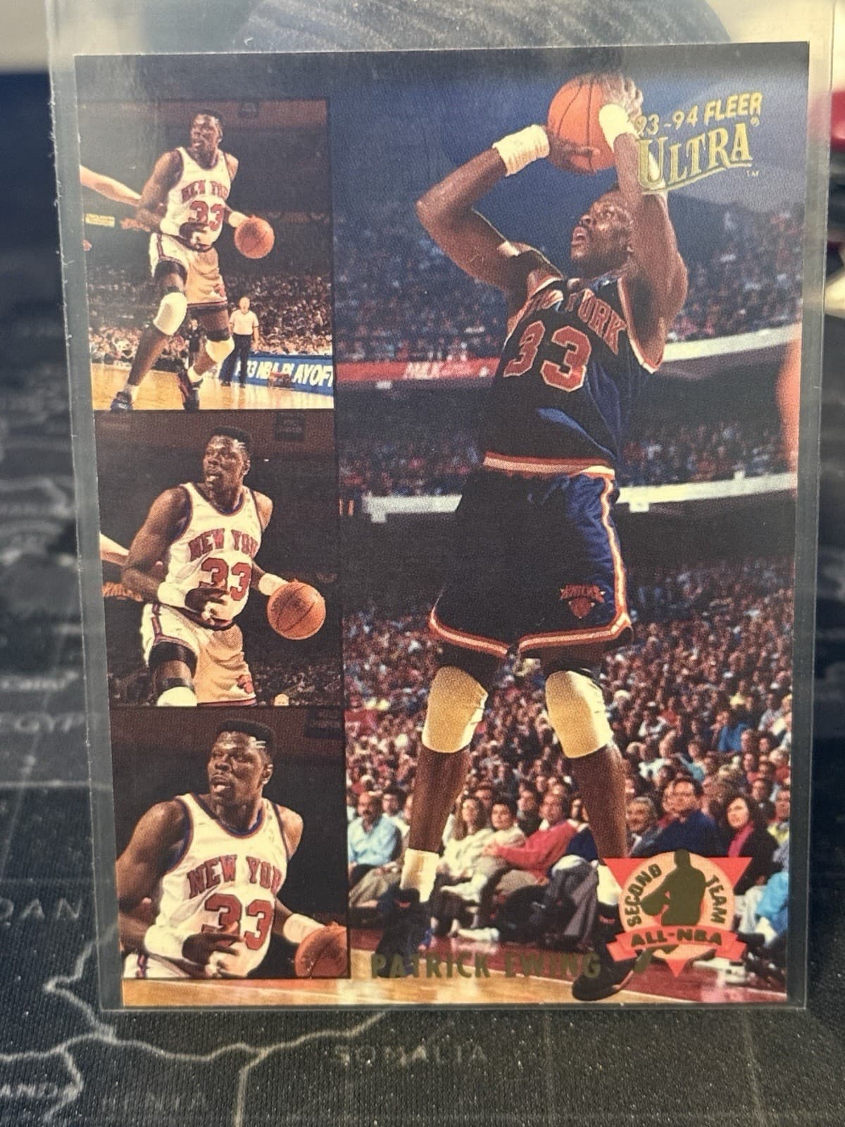 Listing photo for PATRICK EWING 1993-94 FLEER ULTRA "ALL NBA TEAM" INSERT BASKETBALL CARD-#7 ππ₯