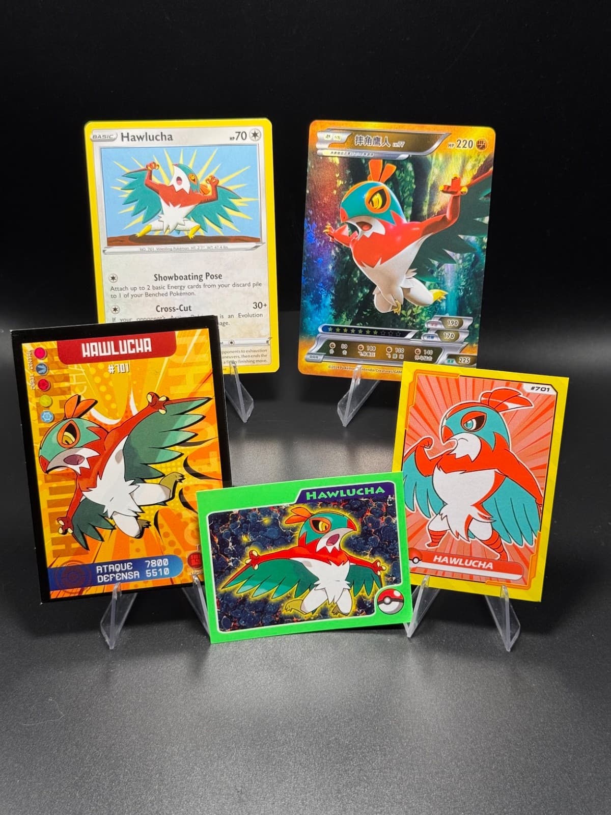 Listing photo for Pokemon Hawlucha Set of 5 - Hawlucha #701 Peru/NON-TCG Cards & Stickers