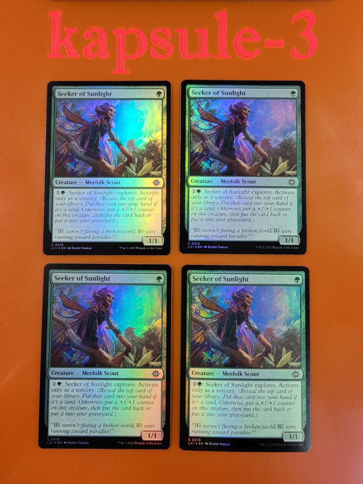 Listing photo for 4x Seeker of Sunlight | FOIL | Lost Caverns of Ixalan | MTG MAGIC CARDS