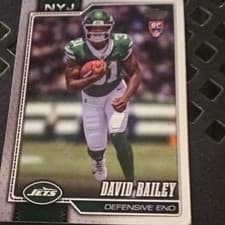Listing photo for David Bailey Rookie RC New York Jets NFL Football Sports Trading Card