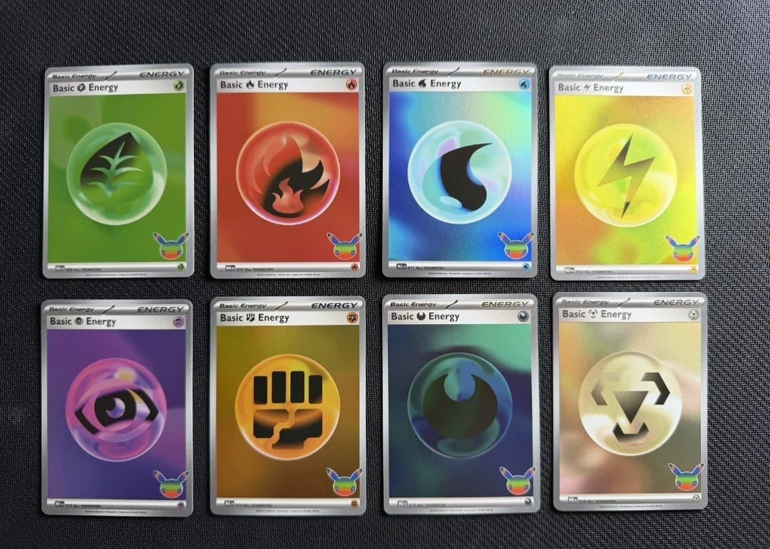 Listing photo for Pokemon 30th Anniversary Energy Card Set (8)) - Pokemon (Complete Set) New