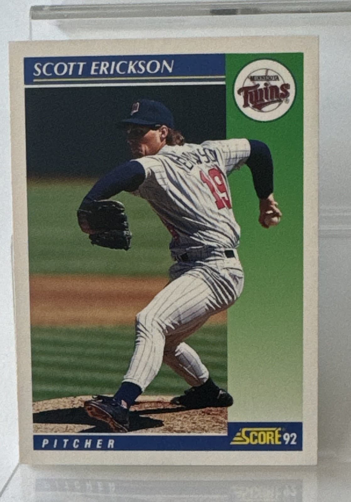 Listing photo for 1992 Score Scott Erickson #60 Minnesota Twins Baseball Card MLB