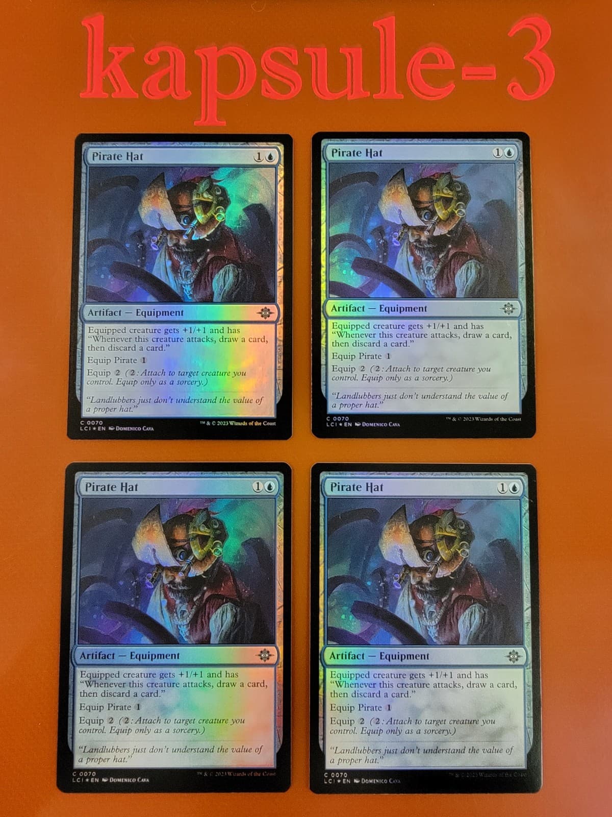 Listing photo for 4x Pirate Hat | FOIL | Lost Caverns of Ixalan | MTG MAGIC CARDS