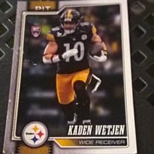Listing photo for Panini Rookie Kaden Wetjen Pittsburgh Steelers NFL Football Card PIT