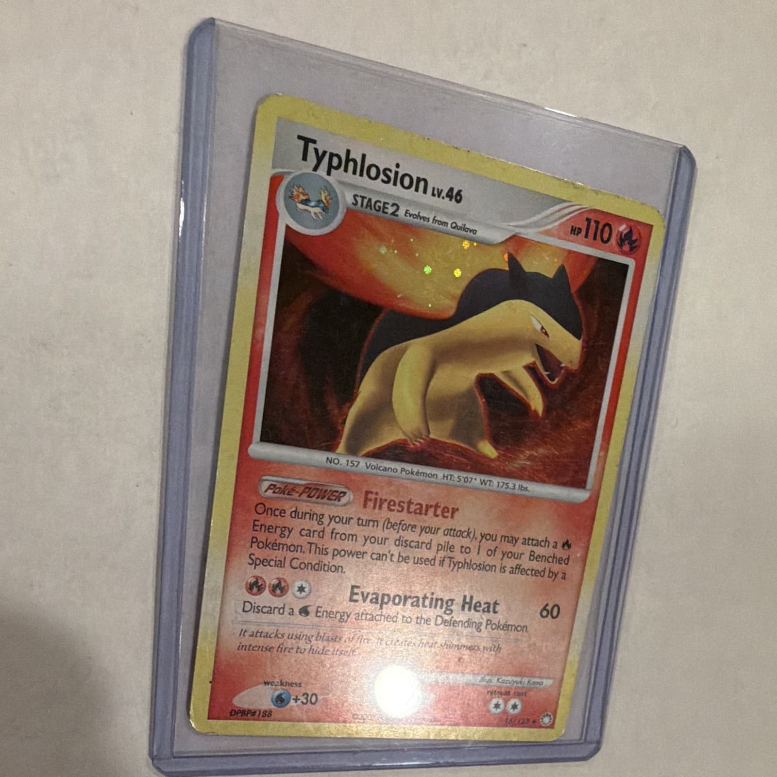 Listing photo for Pokemon TCG Typhlosion #16 Holo Rare Mysterious Treasures English 2007 - MP/HP