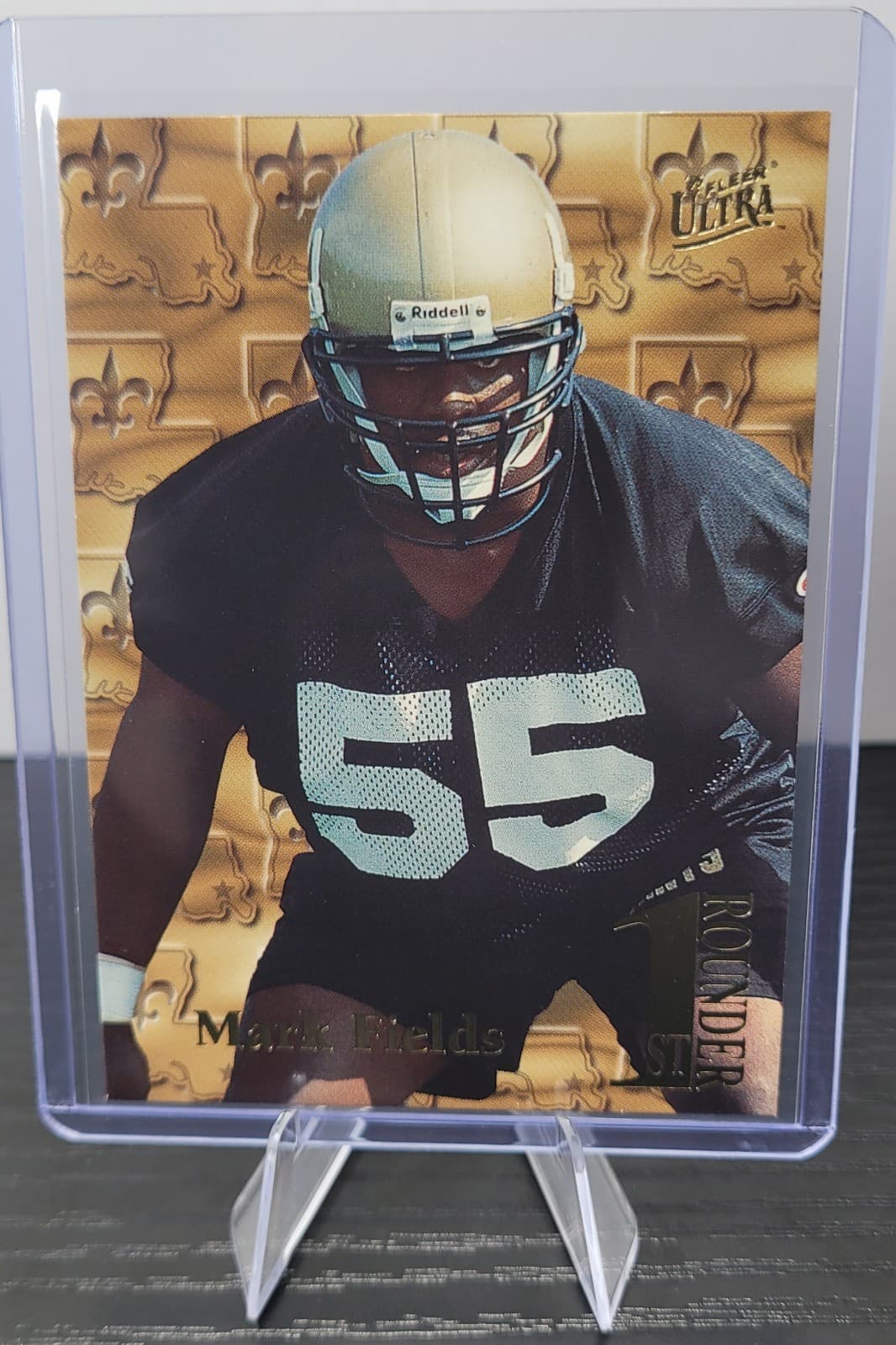 Listing photo for 1995 FLEER ULTRA 1ST ROUNDER INSERT FOOTBALL CARD MARK FIELDS SAINTS NFL