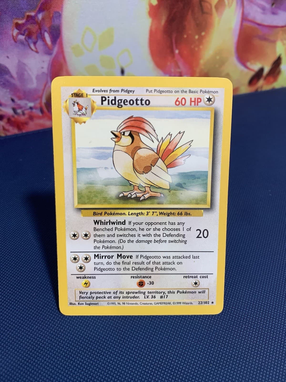 Listing photo for Pokémon TCG Pidgeotto Base Set, Unlimited, Non-Holo