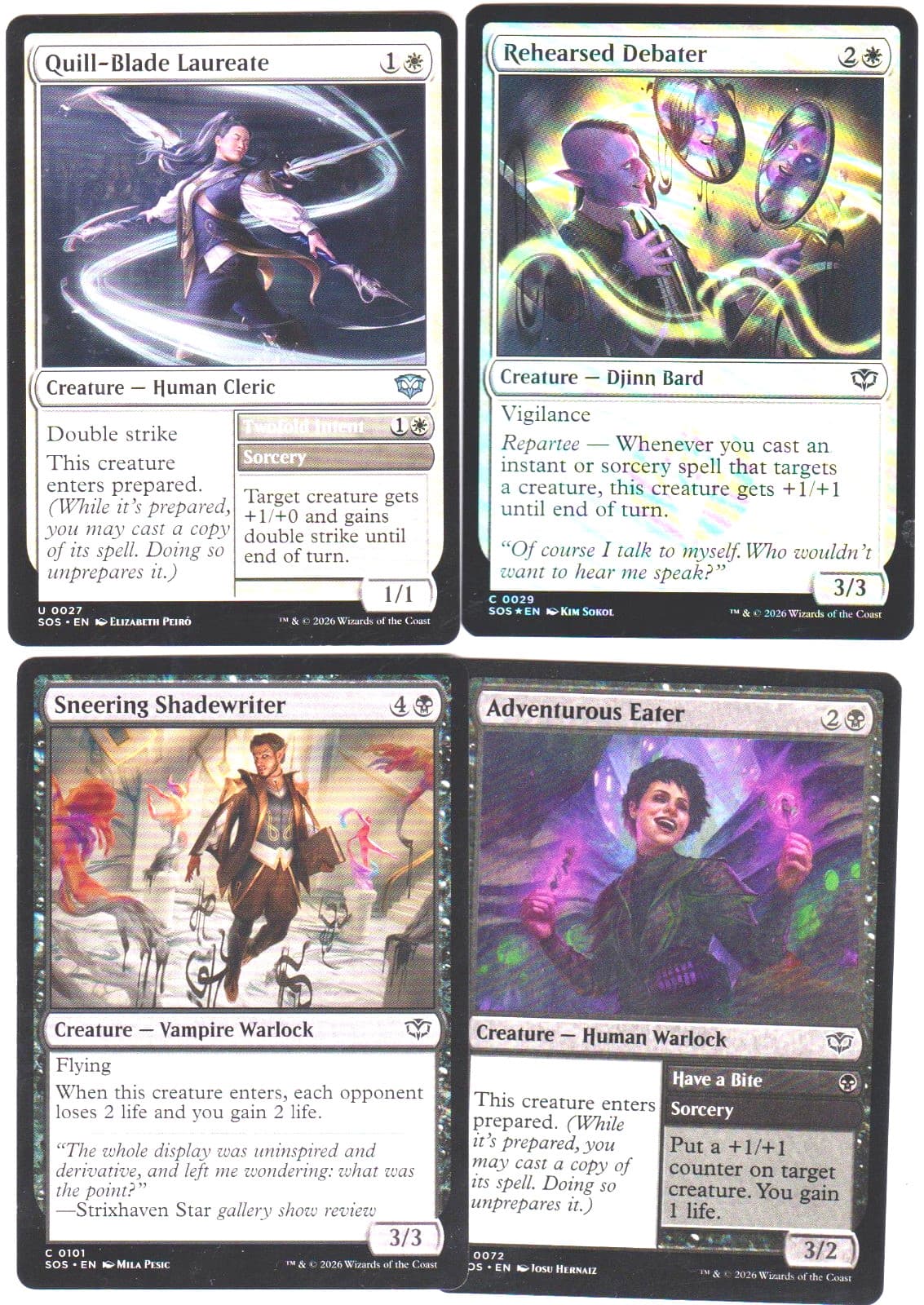 Listing photo for HUMAN- ELF DRUID-40 CARDS -SECRETS O STRIXHAVEN N-MINT MTG MAGIC FOIL MN-12 G-BU