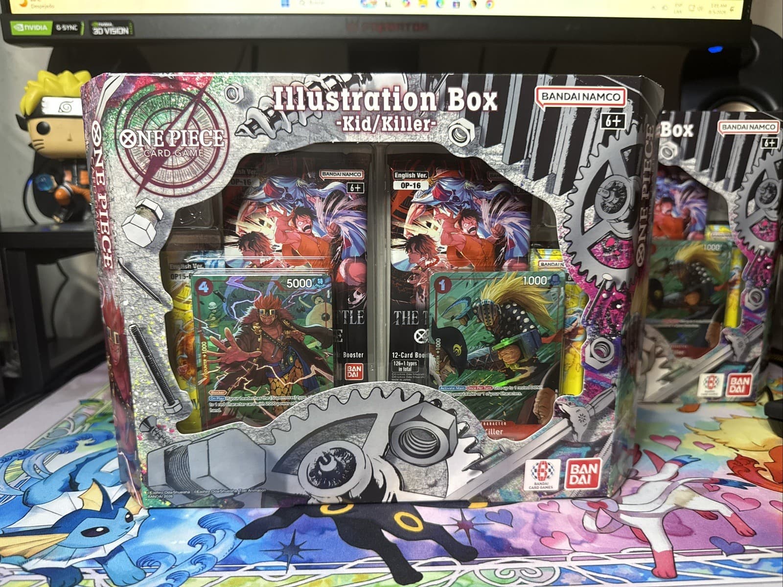 Listing photo for Bandai One Piece Card Game Illustration Box Kid/Killer EN