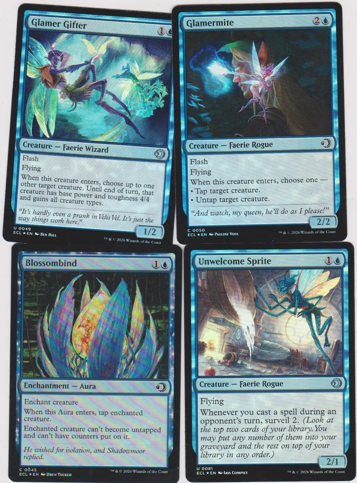 Listing photo for ELEMENTAL- FAERIE-DECK 40 CARDS -LORWYN ECLIPSED NEW N-MINT MTG MAGIC FOIL SS-18