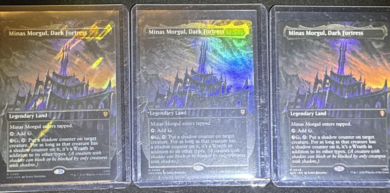 Listing photo for 3X Magic the Gathering 2023 Lord of the Rings Minas Morgul Land Card
