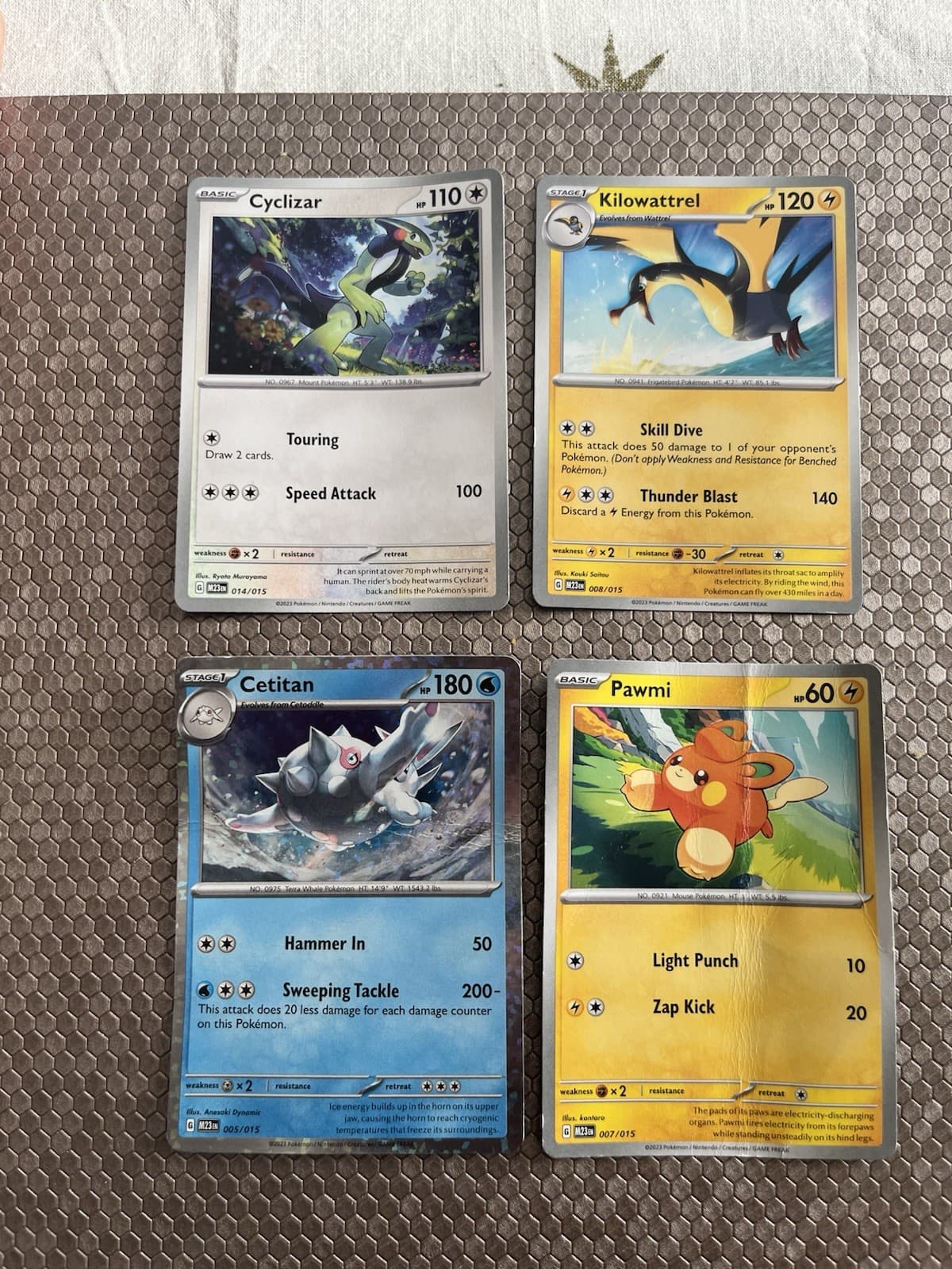 Listing photo for 4 Pokemon Cards