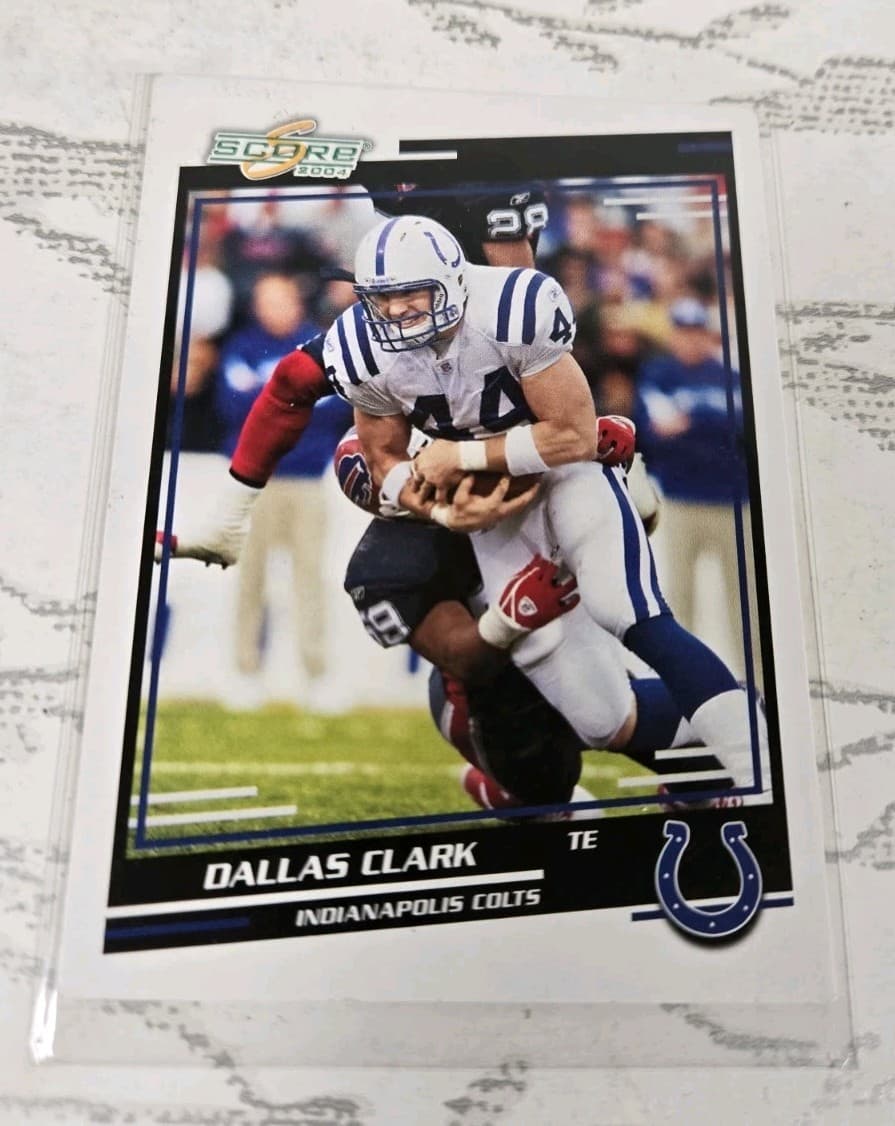 Listing photo for 2004 Donruss Score NFL Football Card Indianapolis Colts Dallas Clark #138