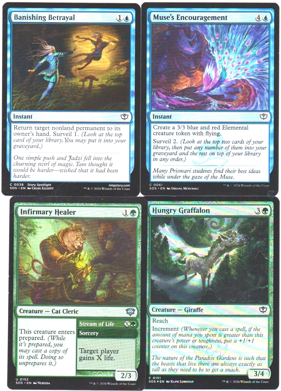 Listing photo for ANIMAL CLERICS-40 CARDS -SECRETS O STRIXHAVEN NEW N-MINT MTG MAGIC FOIL SS-22 G/
