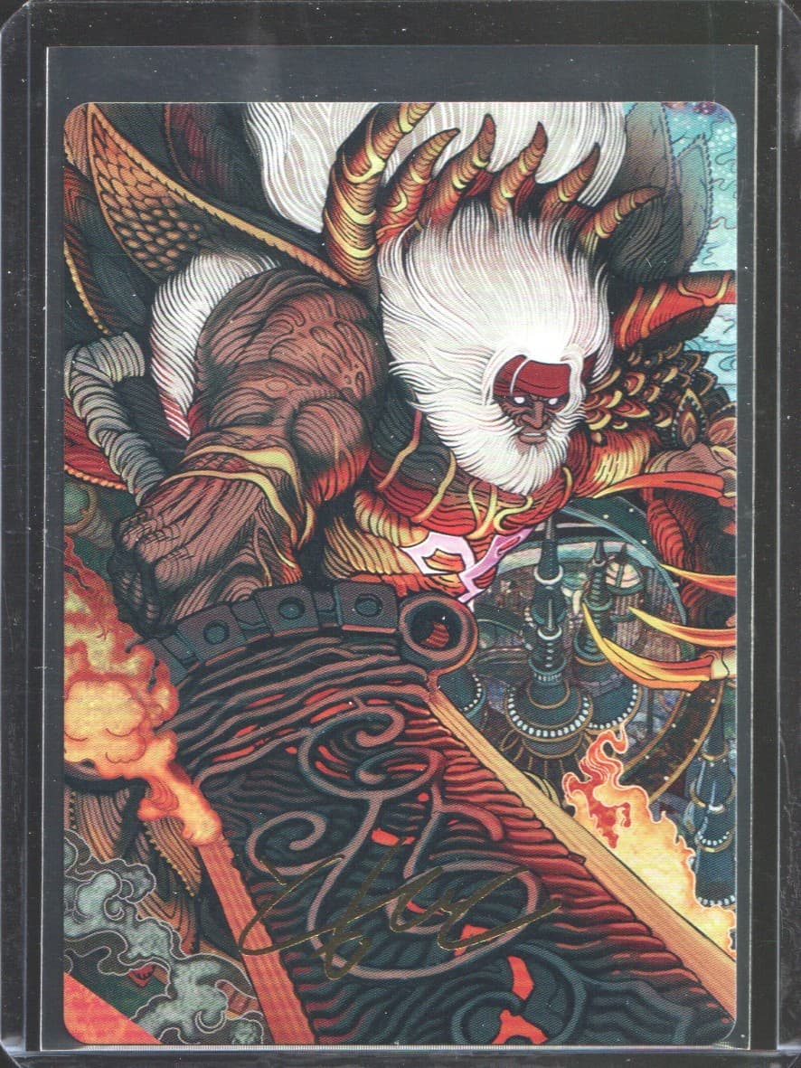 Listing photo for Braska's Final Aeon #39/53 Gold Stamped Signature MTG: Final Fantasy Art Card