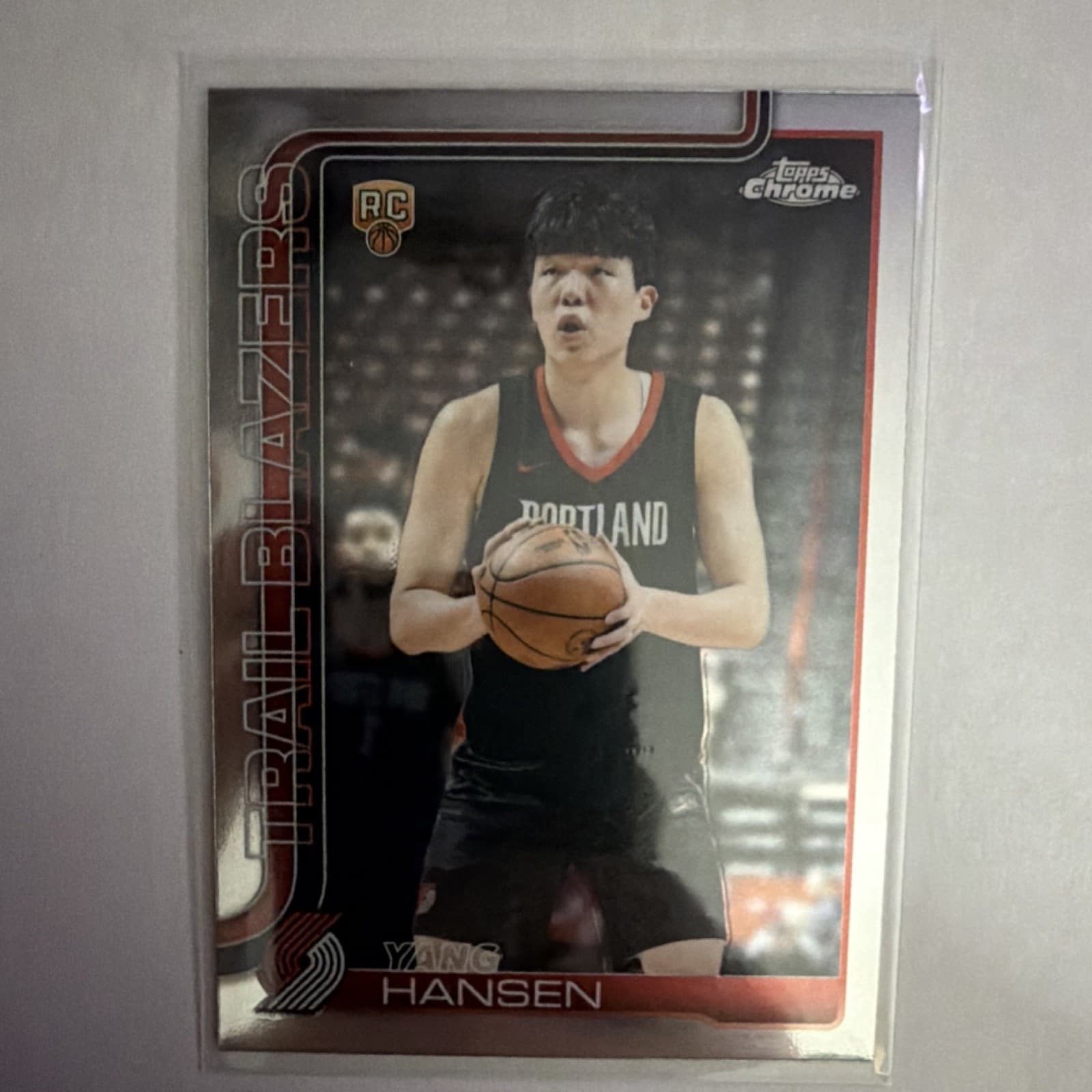 Listing photo for π₯Topps 2025-26 Chrome Yang Hansen #266 Portland Trail Blazers Rookie Card NBAπ₯