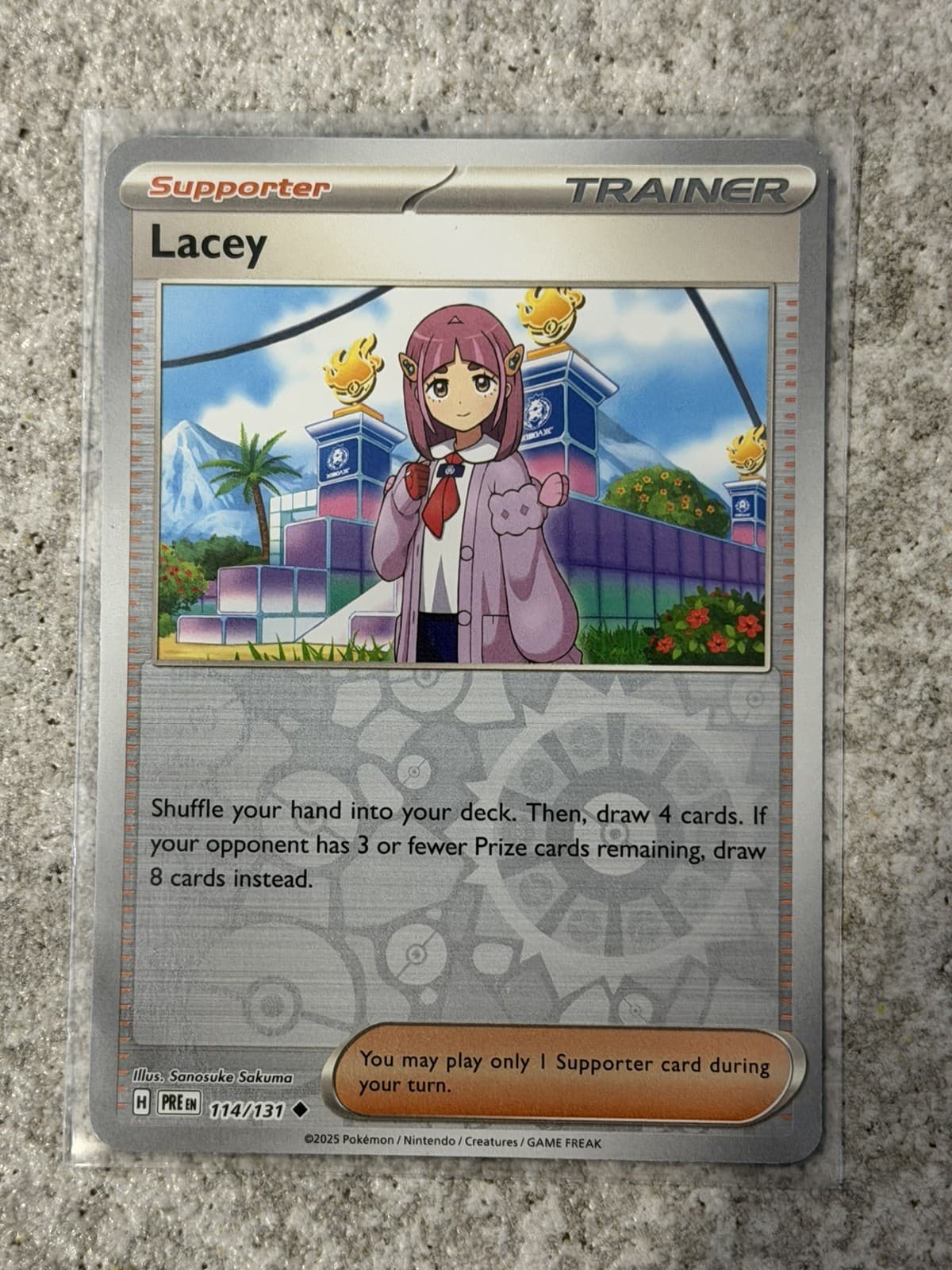 Listing photo for Lacey 114/131 Trainer Prismatic Evolutions Regular NM