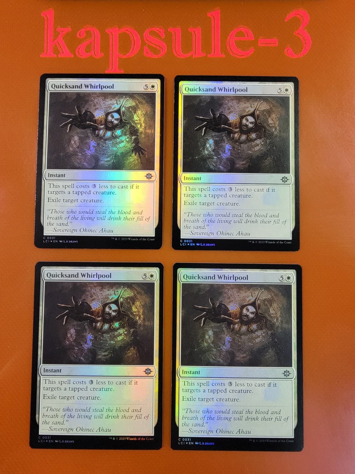 Listing photo for 4x Quicksand Whirlpool | FOIL | Lost Caverns of Ixalan | MTG MAGIC CARDS