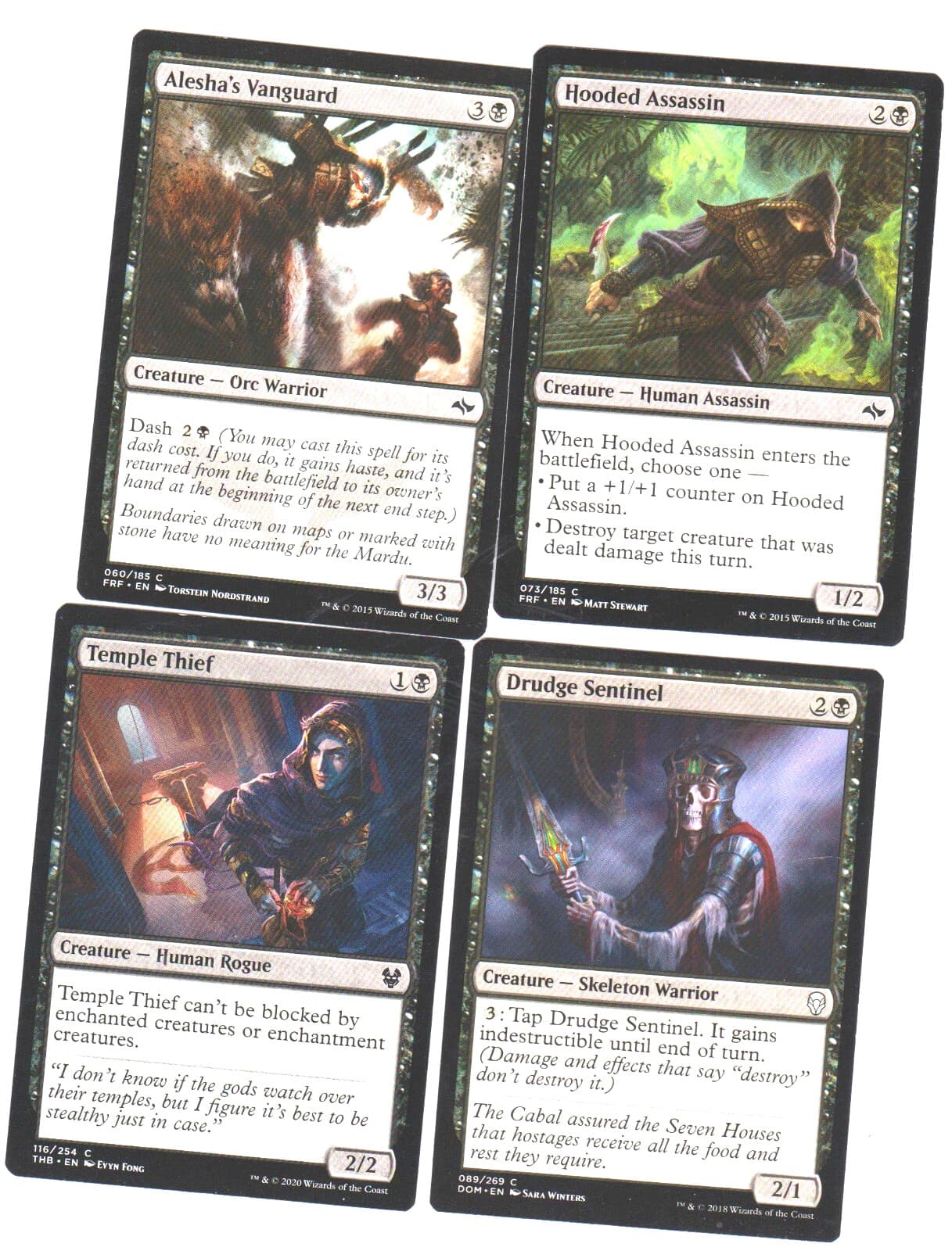 Listing photo for HUMAN ROGUES AND ALLIES BLACK DECK 40 CARDS N-MINT MTG MAGIC NEW M-50 SPECIAL