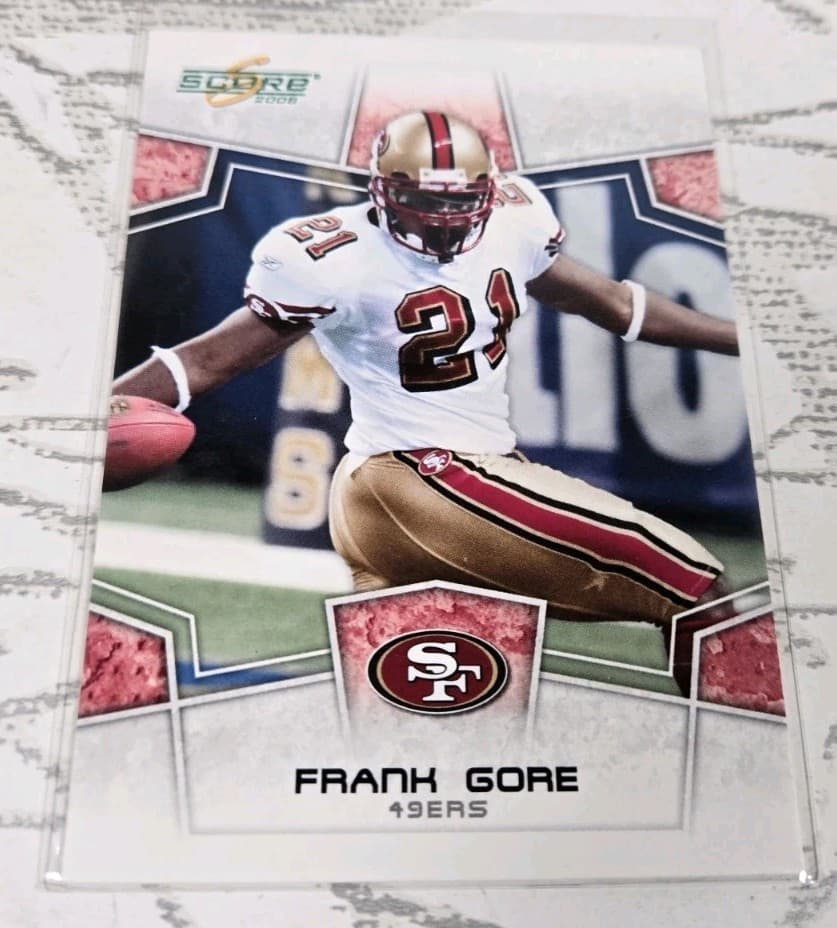 Listing photo for 2008 Donruss Score NFL Football Card San Francisco 49ers Frank Gore #271