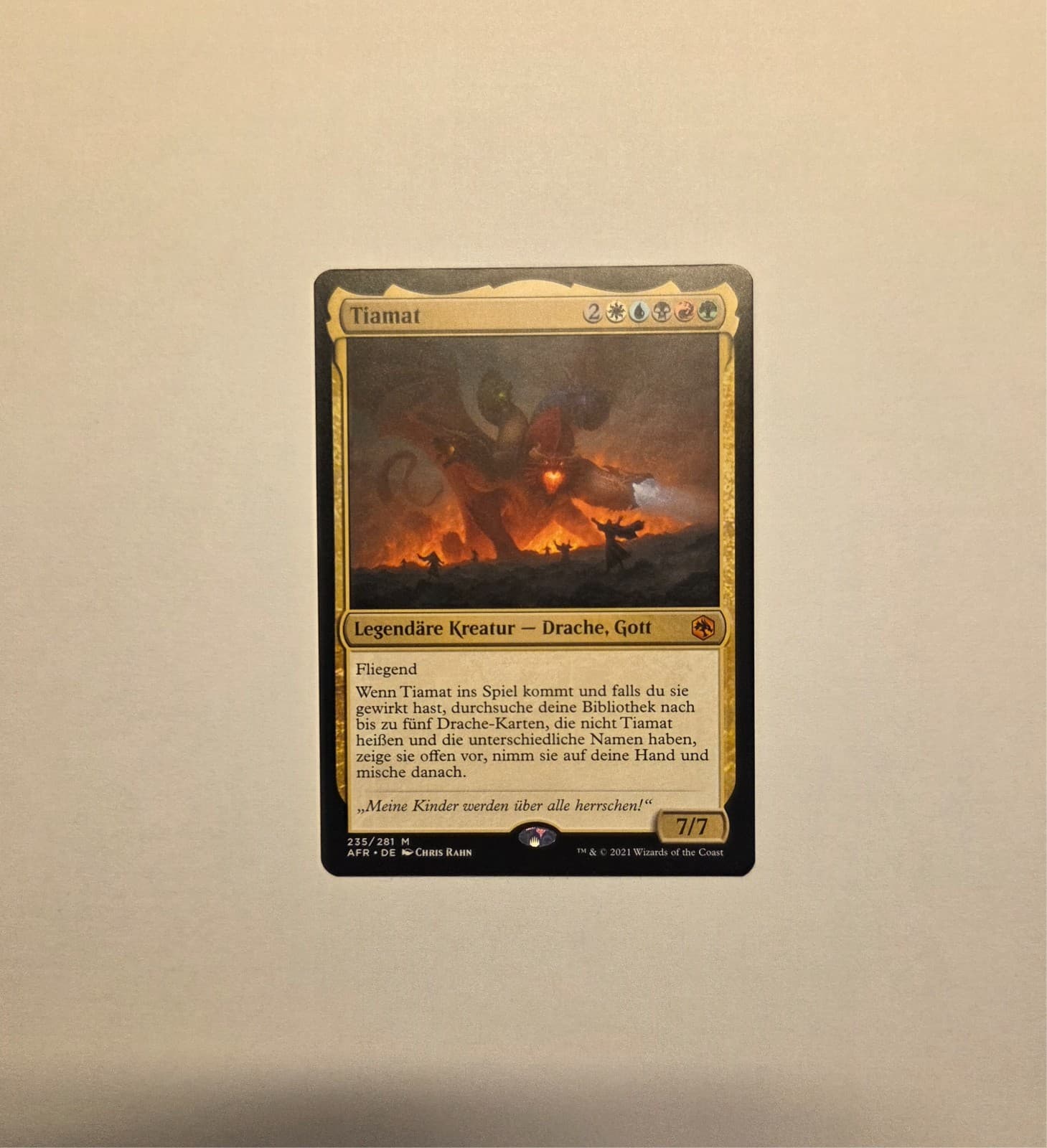 Listing photo for Mtg Card Tiamat