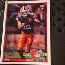 Listing photo for Denzel Boston Rookie RC Cleveland Browns NFL Football Sports Trading Card