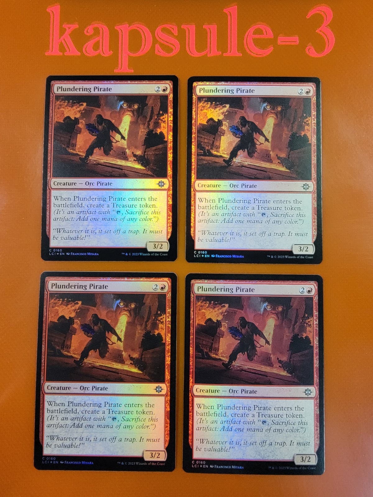 Listing photo for 4x Plundering Pirate | FOIL | Lost Caverns of Ixalan | MTG MAGIC CARDS