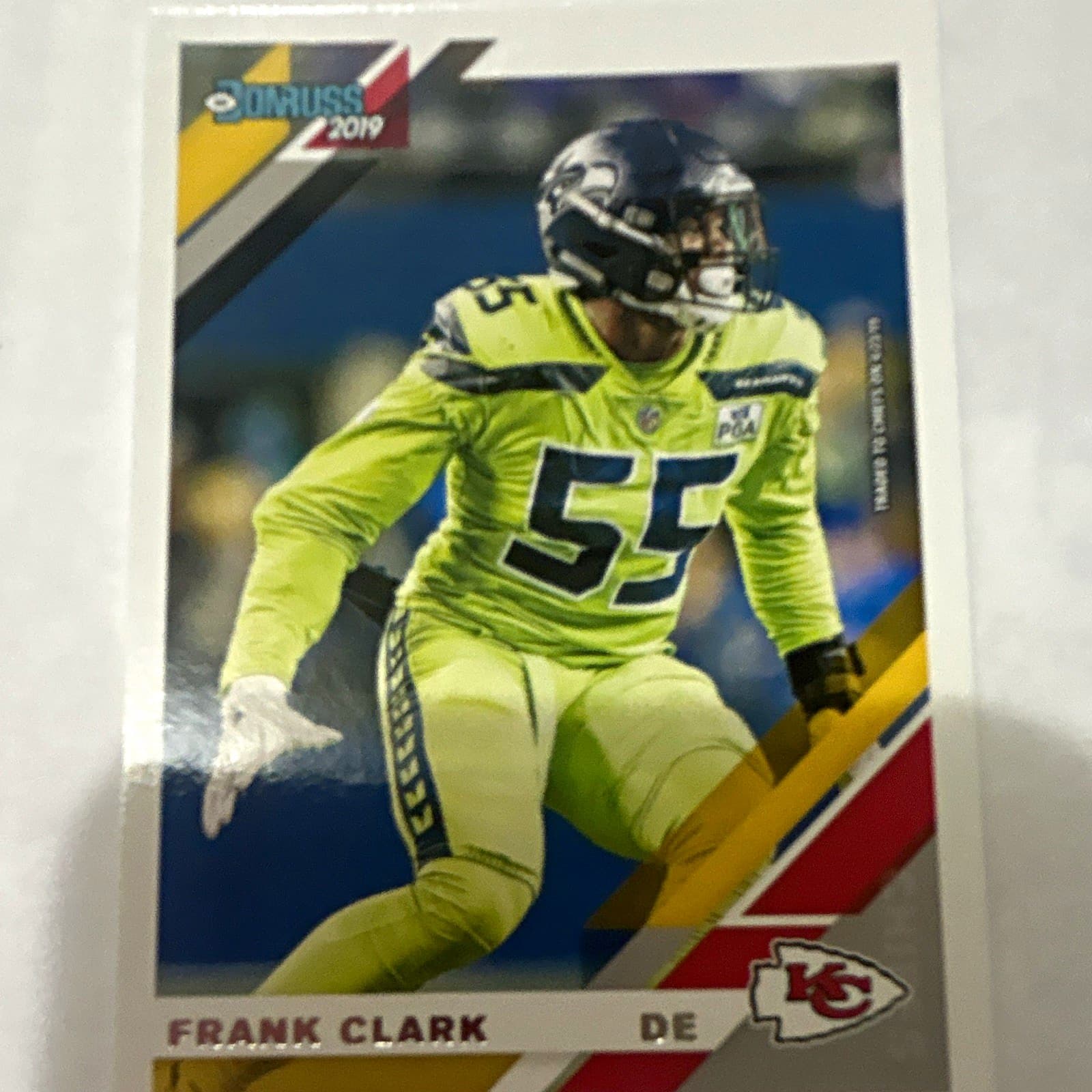 Listing photo for Panini Donruss 2019 Frank Clark Base Set #232 Kansas City Chiefs NFL Card