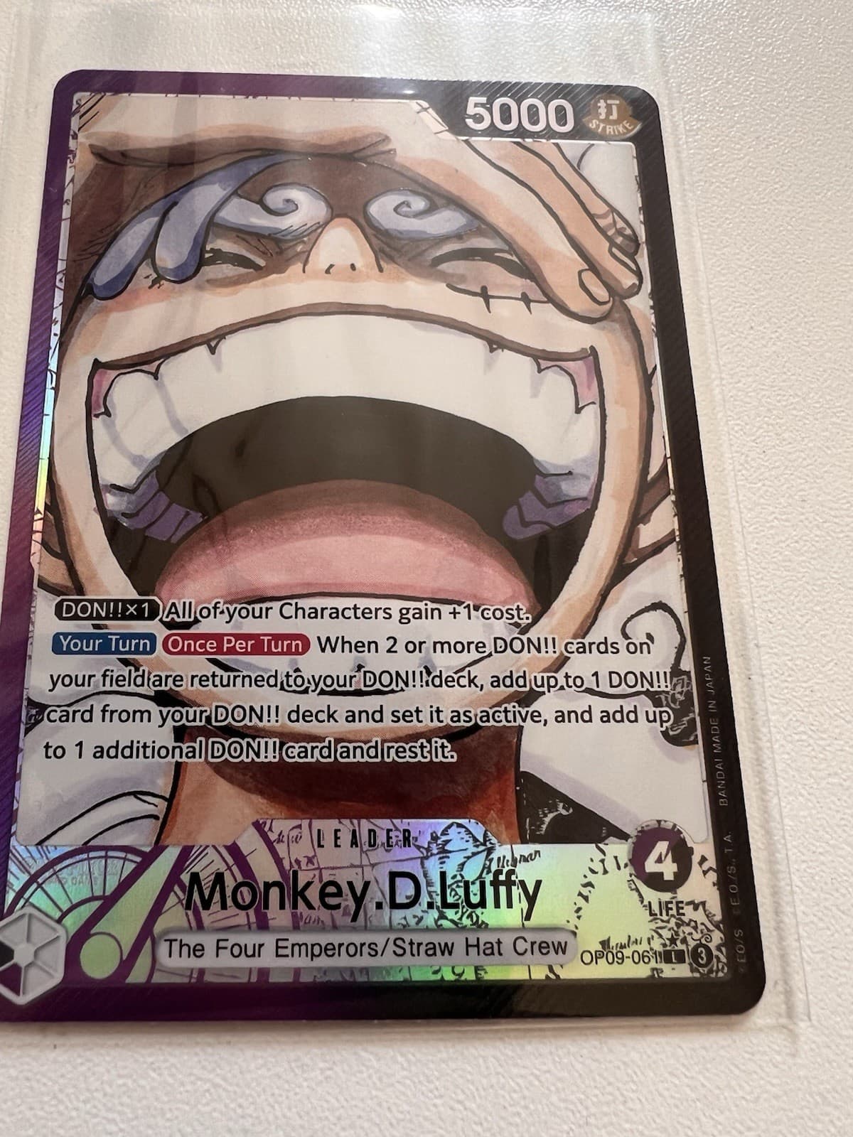 Listing photo for One Piece Card Game Lot Luffy op09 Alt Leader +Alt arts SR bundle One piece tcg