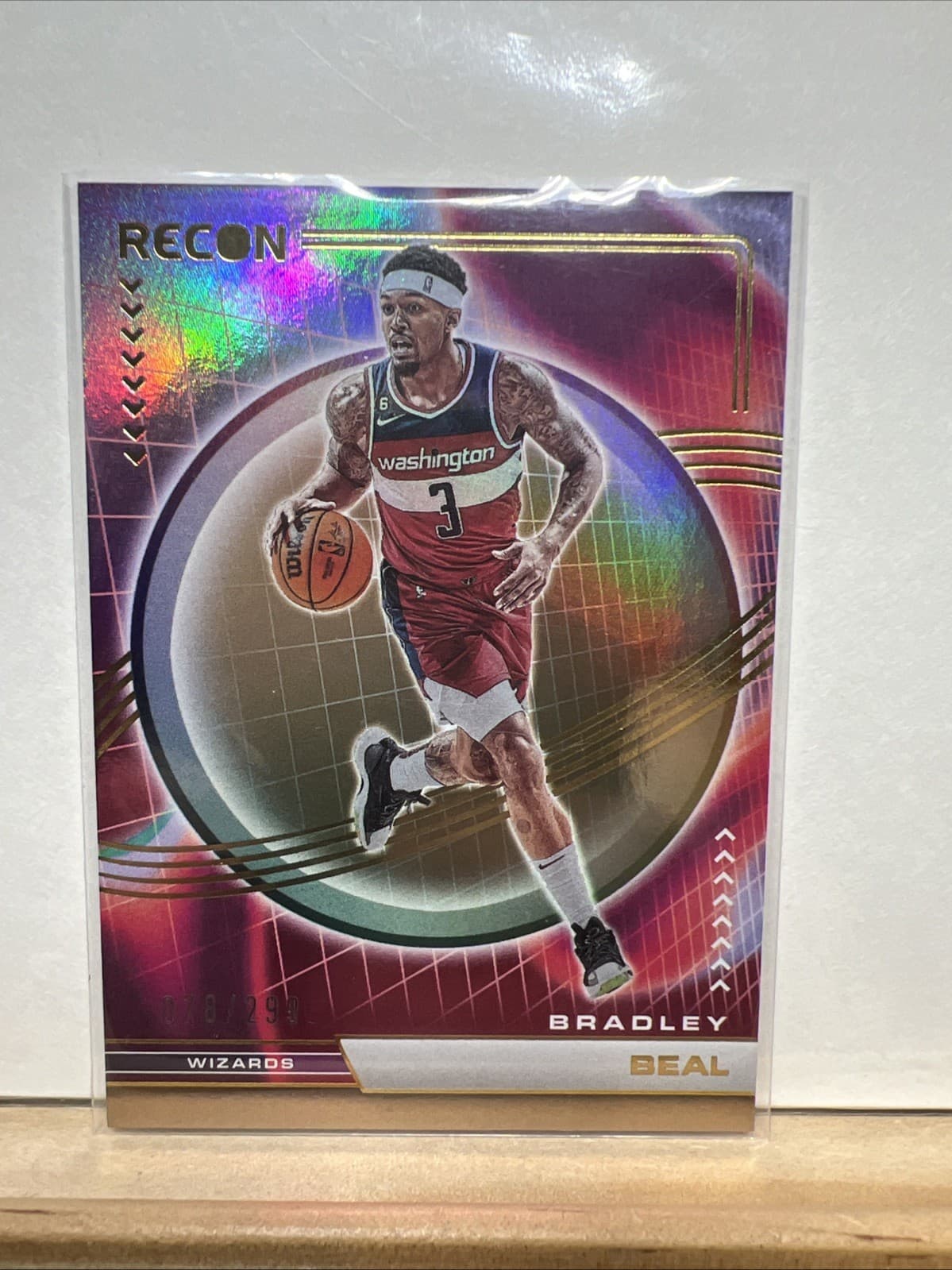 Listing photo for NBA 2022-23 Panini Recon #63 Bradley Beal Holo Bronze 078/299 Numbered Card