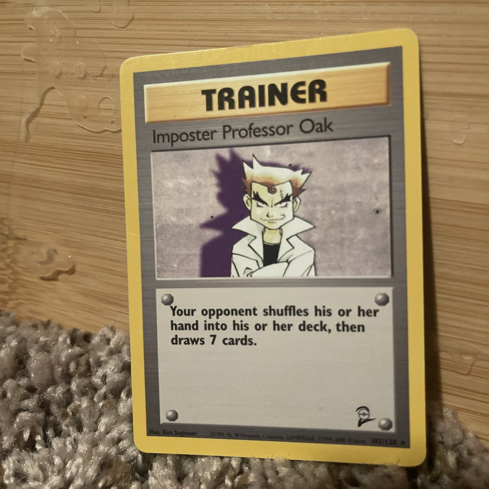 Listing photo for Imposter Professor Oak 073/102 Base Set Regular