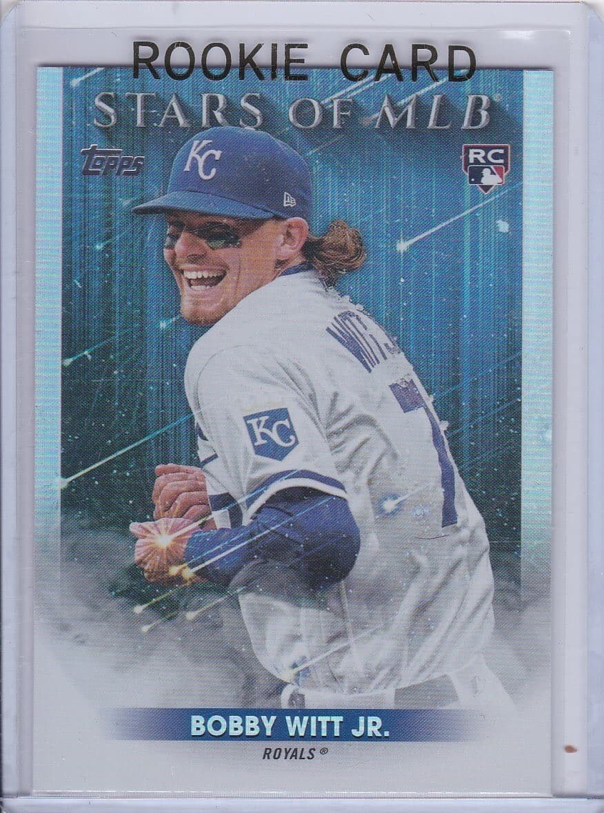 Listing photo for BOBBY WITT JR ROOKIE CARD Kansas City Royals 2022 TOPPS STARS OF MLB Baseball RC