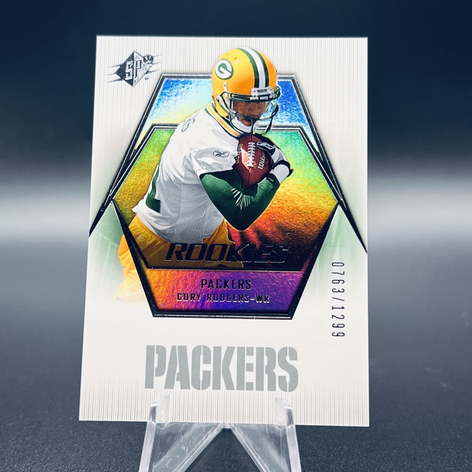 Listing photo for 2006 SPx Rookies Cory Rodgers #156 #’d /1299 NFL RC Rookie Football Card Packers