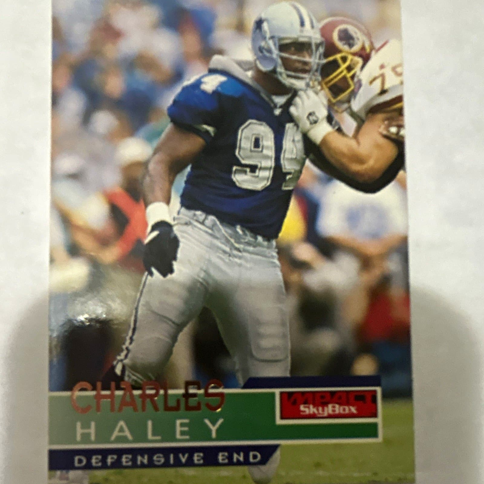 Listing photo for 1995 SkyBox Impact Charles Haley Dallas Cowboys #39 NFL Football Card